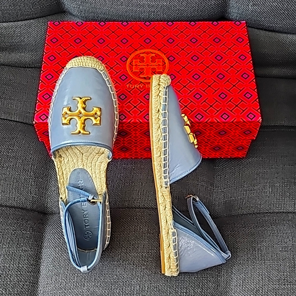 Tory Burch Eleanor D'Orsay Espadrille, Spring Lotus, size 7